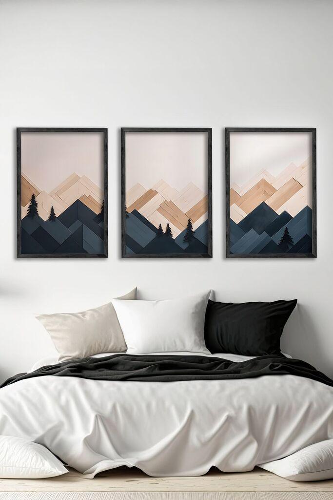 Wallity Slika Ersy3Syhcrv47, 3 dela, 34 x 49 cm