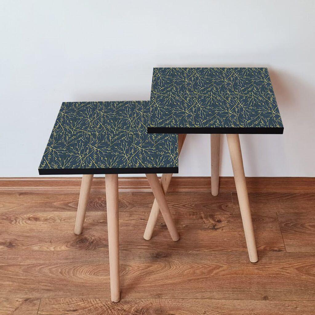 Hanah Home set stolića za kafu 2Shp524, 2 dijela, šareni