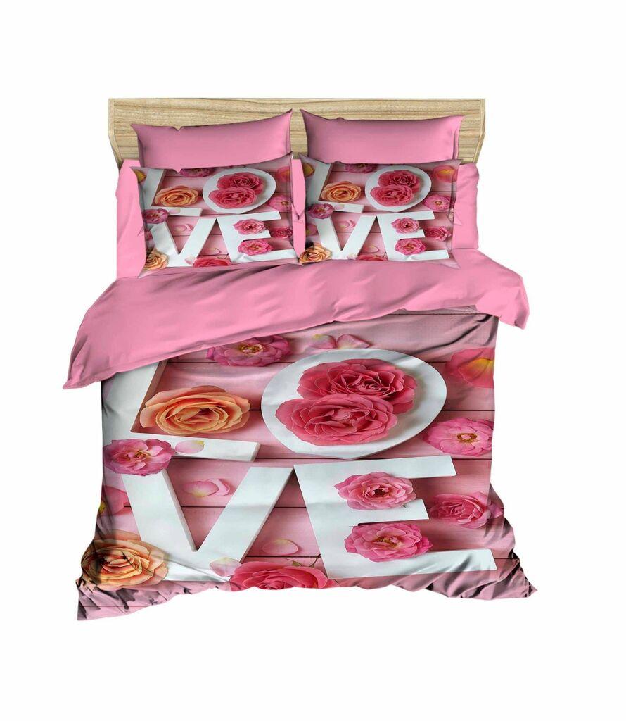 L'essentiel Maison set posteljine 197, 160x220cm, roze
