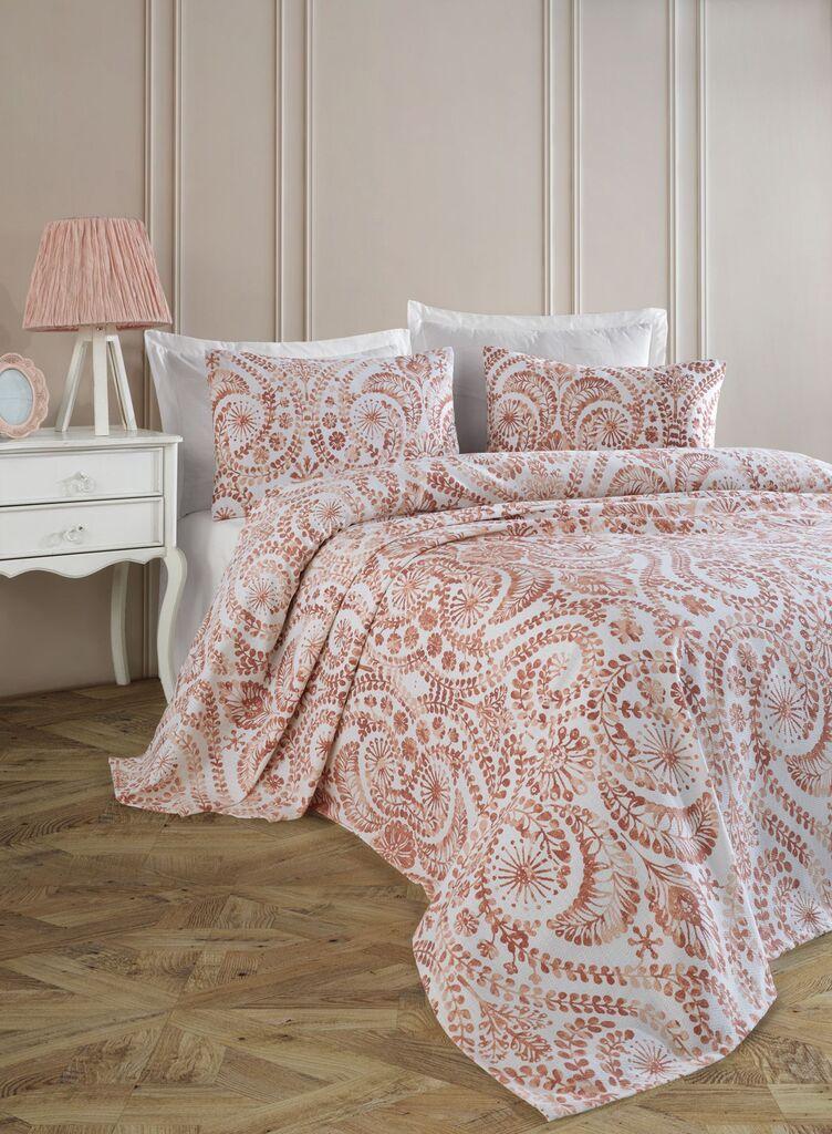 L'essentiel Maison Set deka i jastučnica Loop, 160x230 cm, crvena