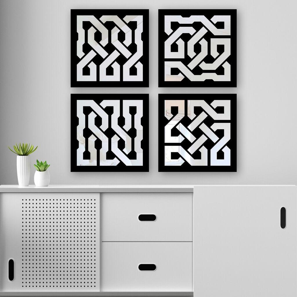 Wallity Set ogledala SYH1896810094, Crni
