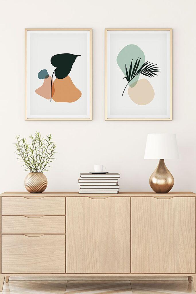 Wallity Uramljena slika Huhu123, 50x70 cm , 2 dela