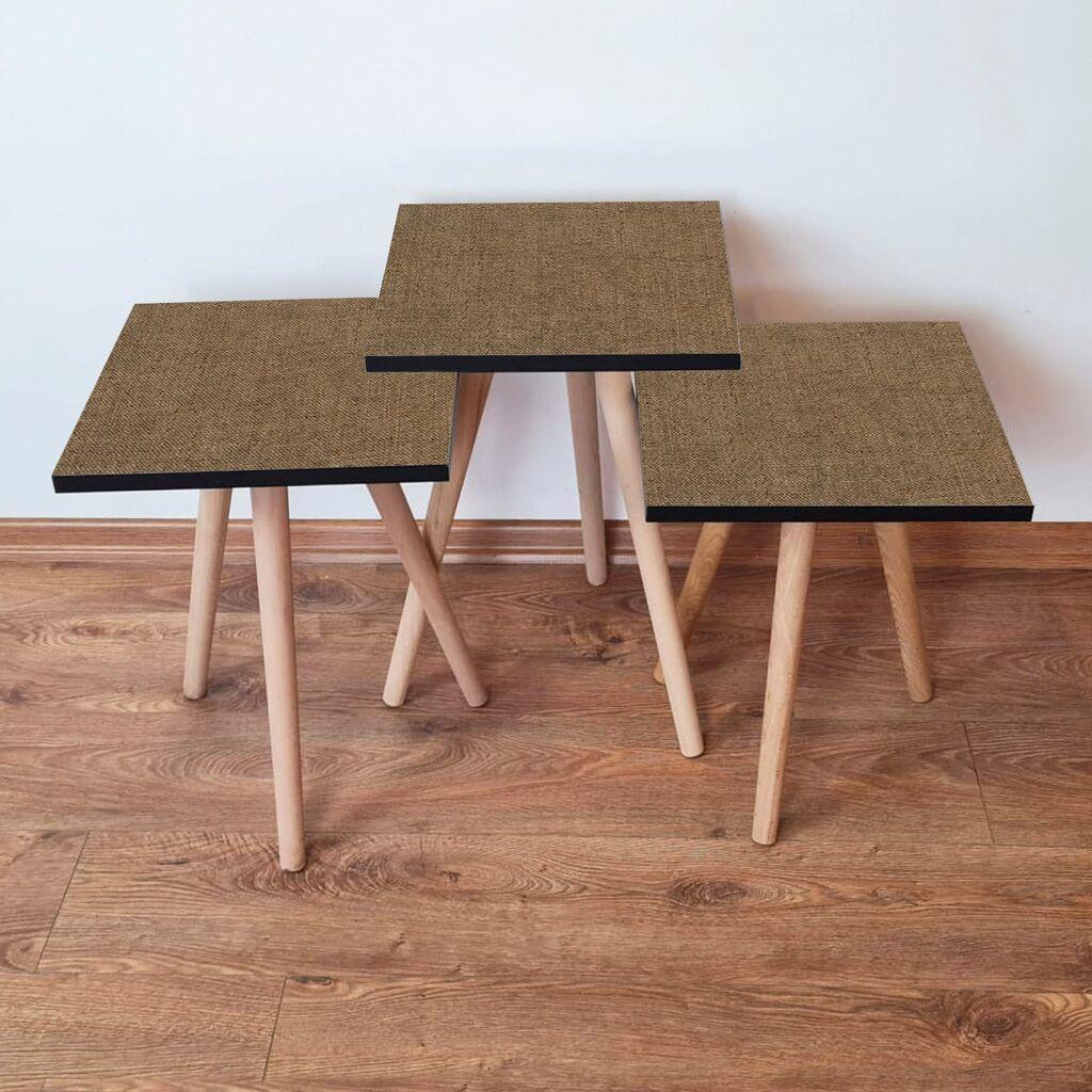 Hanah Home set stolića za kafu 3Shp297, 3 dijela, šareni