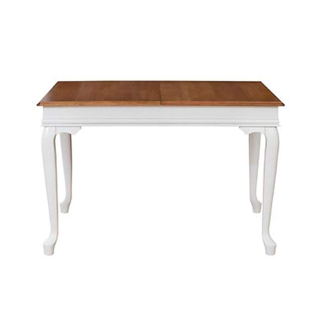 Hanah Home Razvlačivi trpezarijski sto Albero29, 80x75-160 cm, Smeđe-bijela