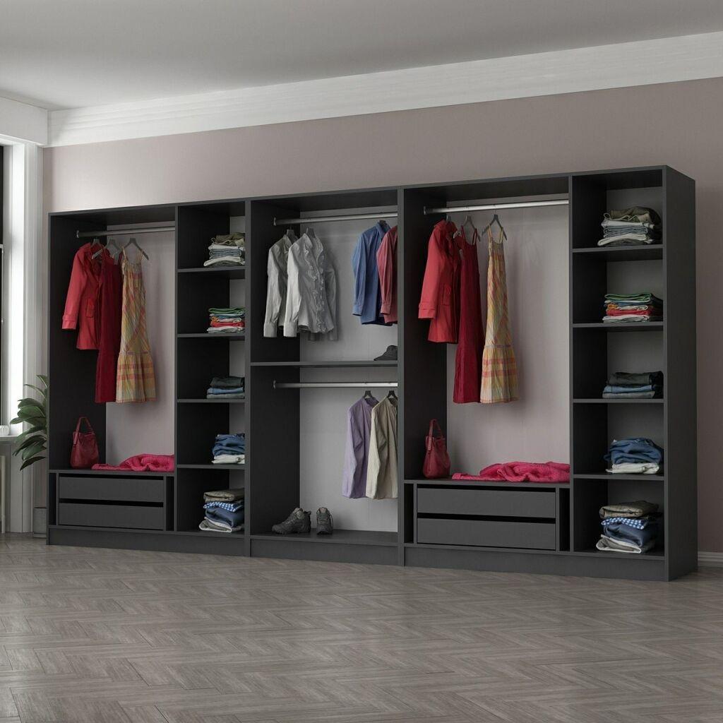 Hanah Home Kale 4944 Ormar, 360x190x52cm, Antracit