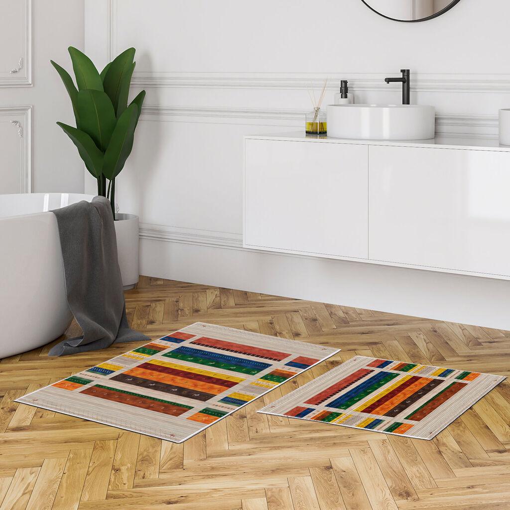 L'essentiel Maison Set od 2 kupaonska tepiha Šarene
