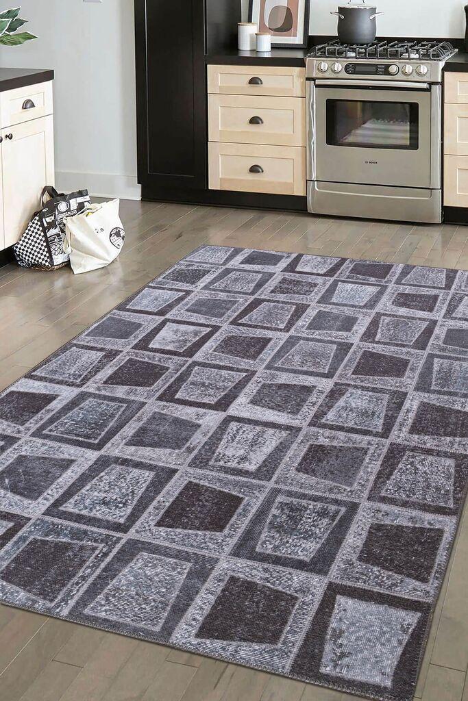 Conceptum Hypnose tepih Folk Chenille 17, 75x150cm, crni