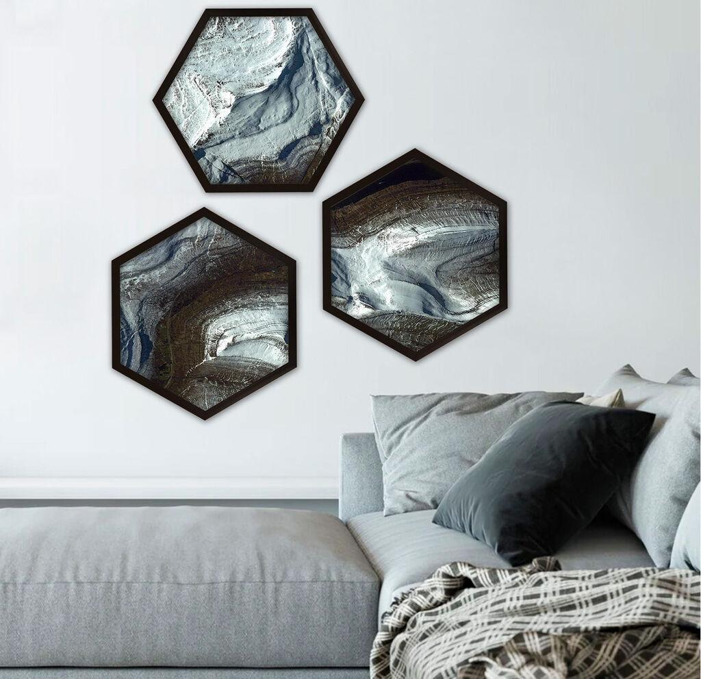 Wallity Uramljena slika 6GEN1368, 35x35 cm, 3 dela