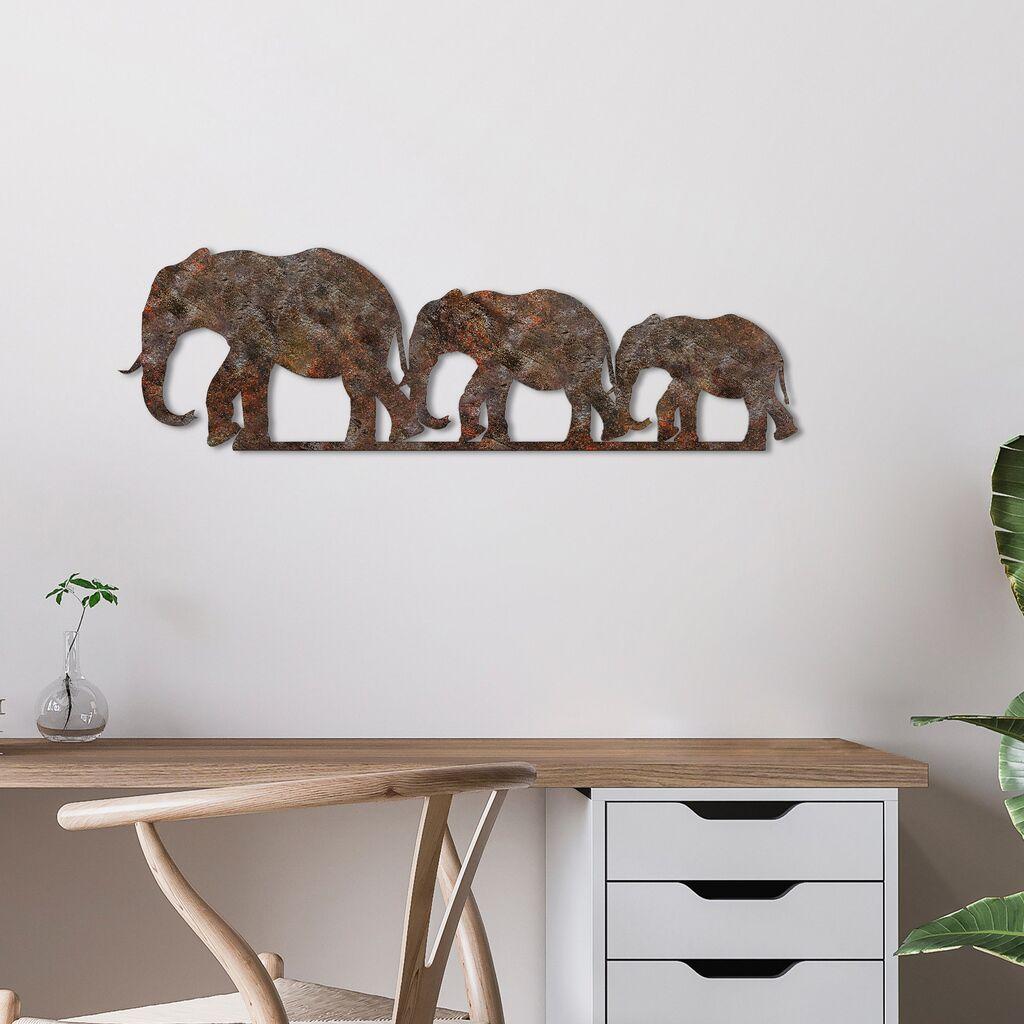 Wallity Zidna dekoracija Rusty Elephant 1, 15x50 cm, Braon