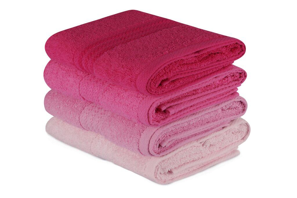 L'Essentiel Maison Set peškira Rainbow, 50x90cm, 4 dijela, roze