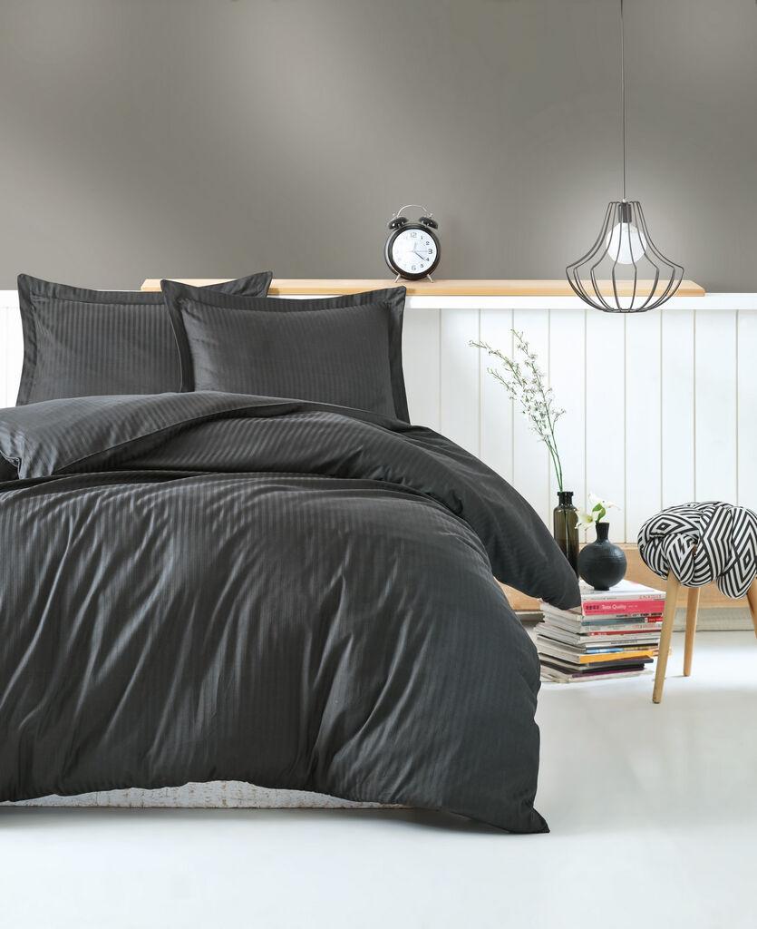 L'essentiel Maison Komplet posteljina Stripe, 200x220 cm, Antracit