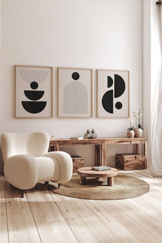 Wallity Slika 3Dartsoho62, 3 dela, 33 x 48 cm