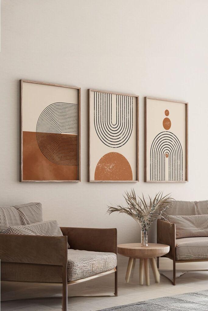Wallity Slika 3Dartsoho24, 3 dela, 33 x 48 cm