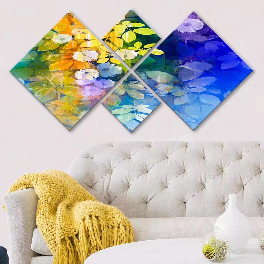 Wallity Slika 4MDF80677590, 60x115 cm, 4 dela
