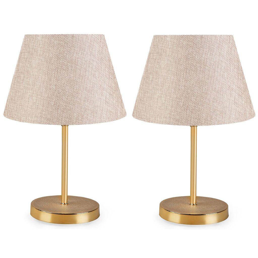 Opviq AYD 2337 Stona lampa, sivo-zlatna