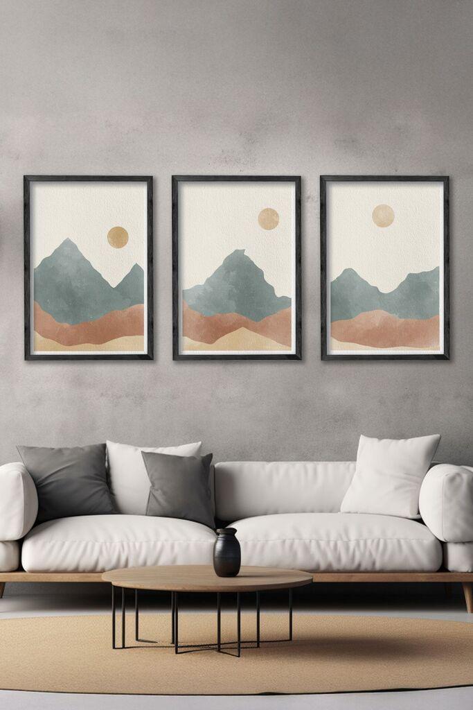 Wallity Slika Ersy3Syhcrv4, 3 dela, 34 x 49 cm
