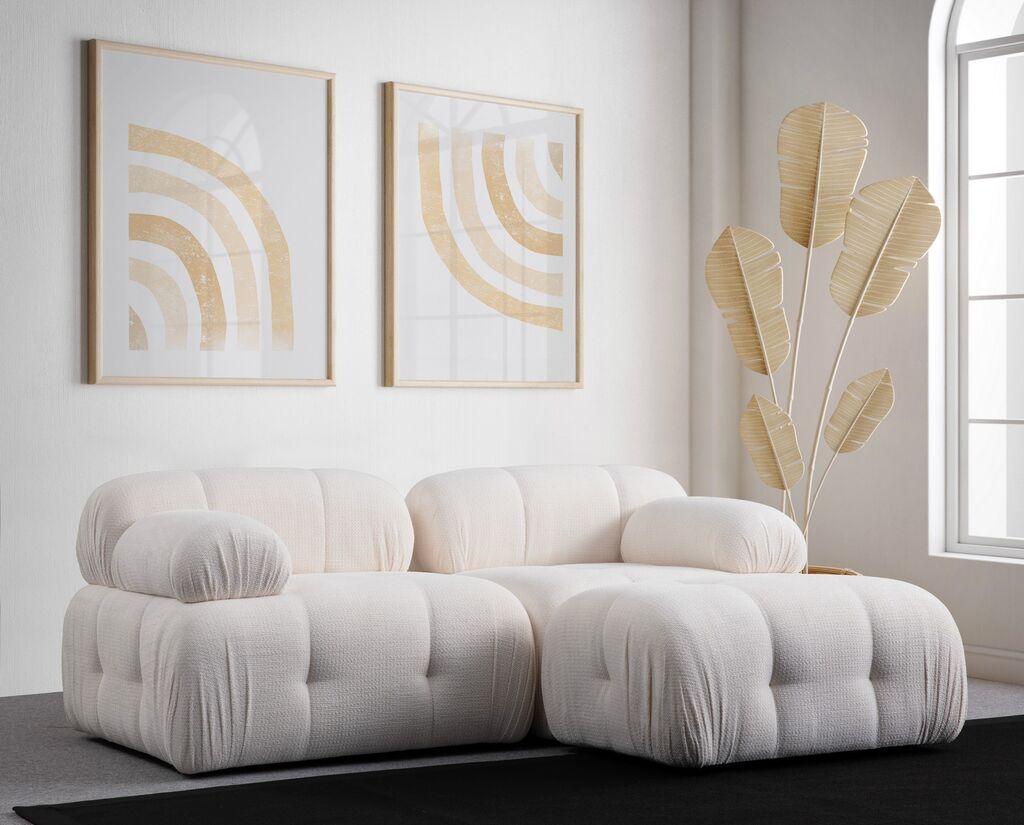 Atelier del Sofa Mala ugaona sofa, 190x160 cm, Bijela
