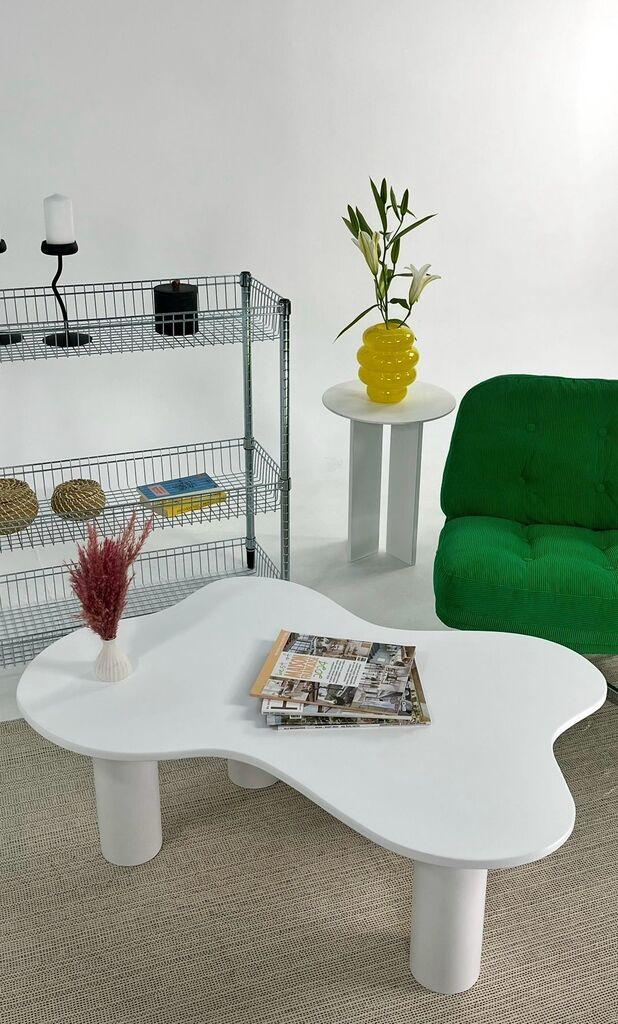 Hanah Home Club sto Bloom, 110x40x70 cm, Bijela