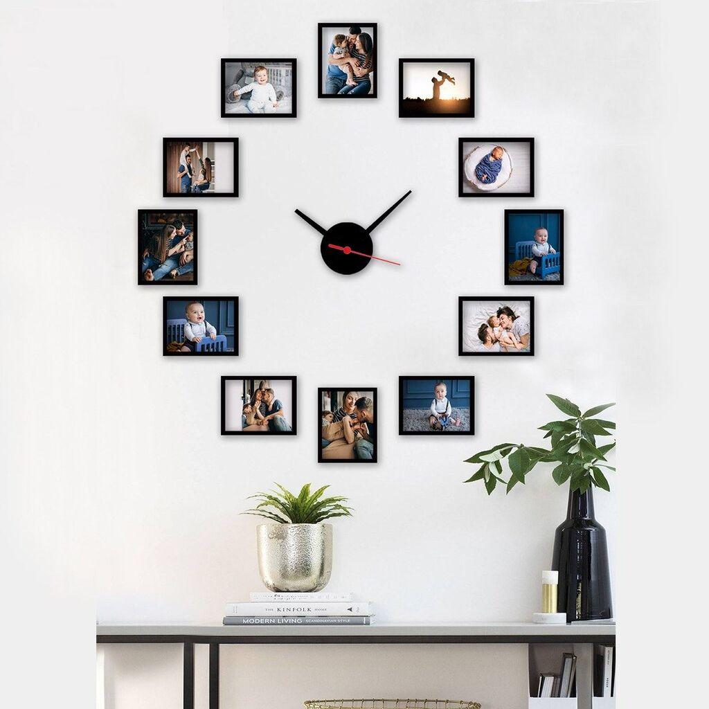 Zidni sat Wallity 50x50cm Šareni