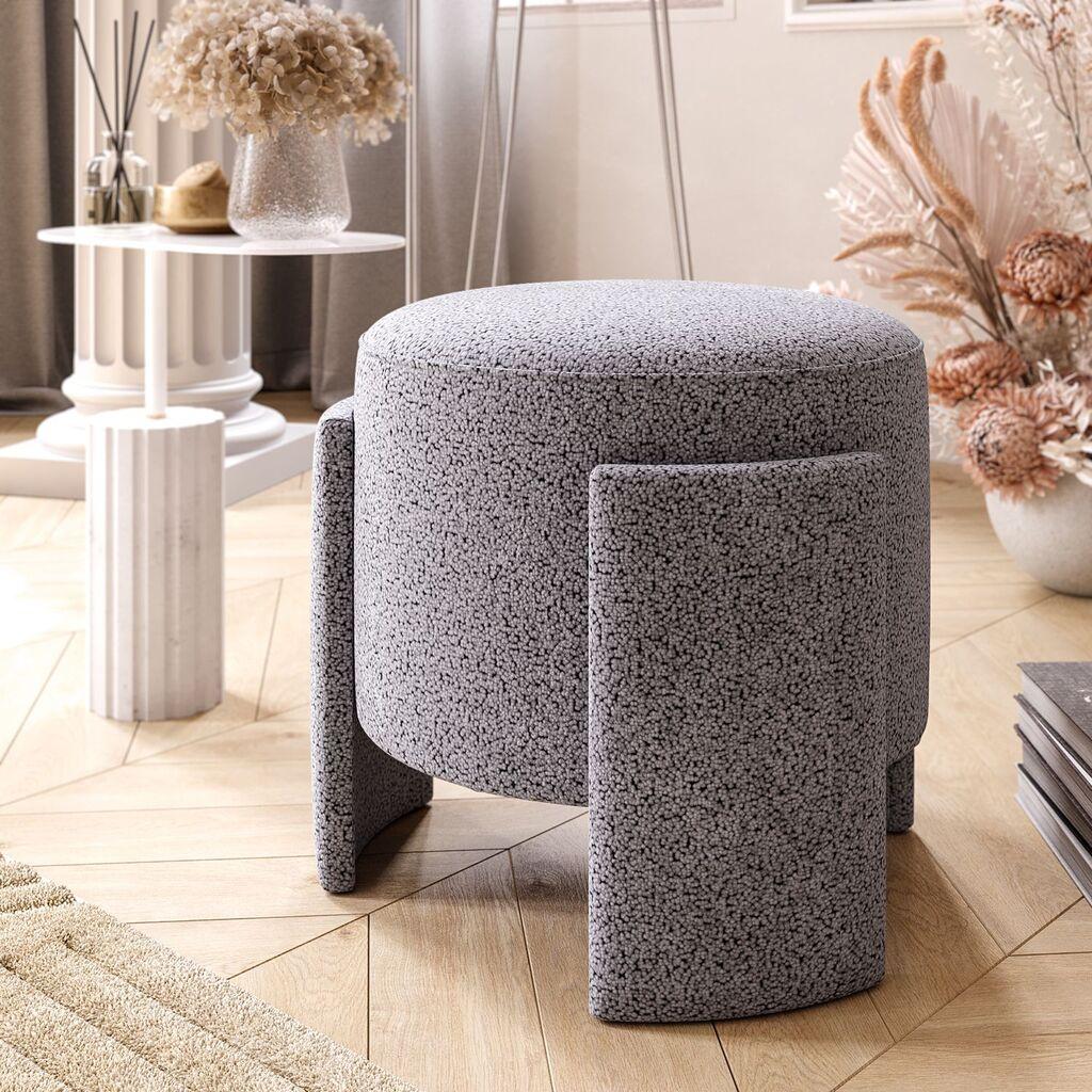 Atelier del Sofa Tabure Jasen, 39x40x39cm, Siva