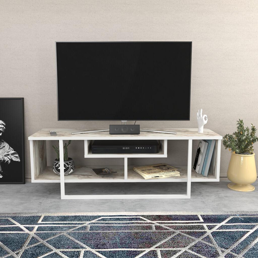 Hanah Kućna TV komoda Asal 120, 120x40,2x35,2 cm, Bijela