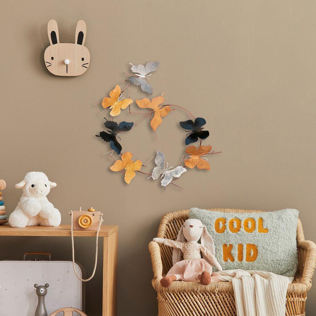 Wallity Zidna dekoracija Butterflies-2, 80x80x4 cm, Šarena