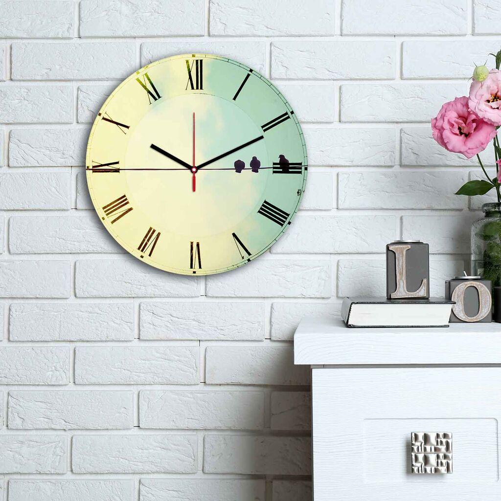 Wallity MDF Zidni sat 30cm Šareni