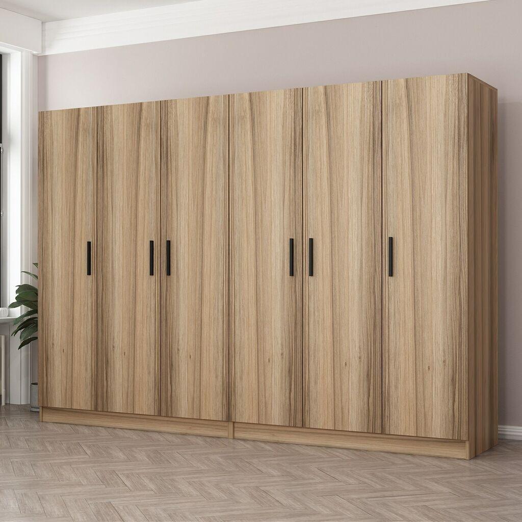 Hanah Home Ormar Kale-7631, 270x210x52 cm, Smeđa