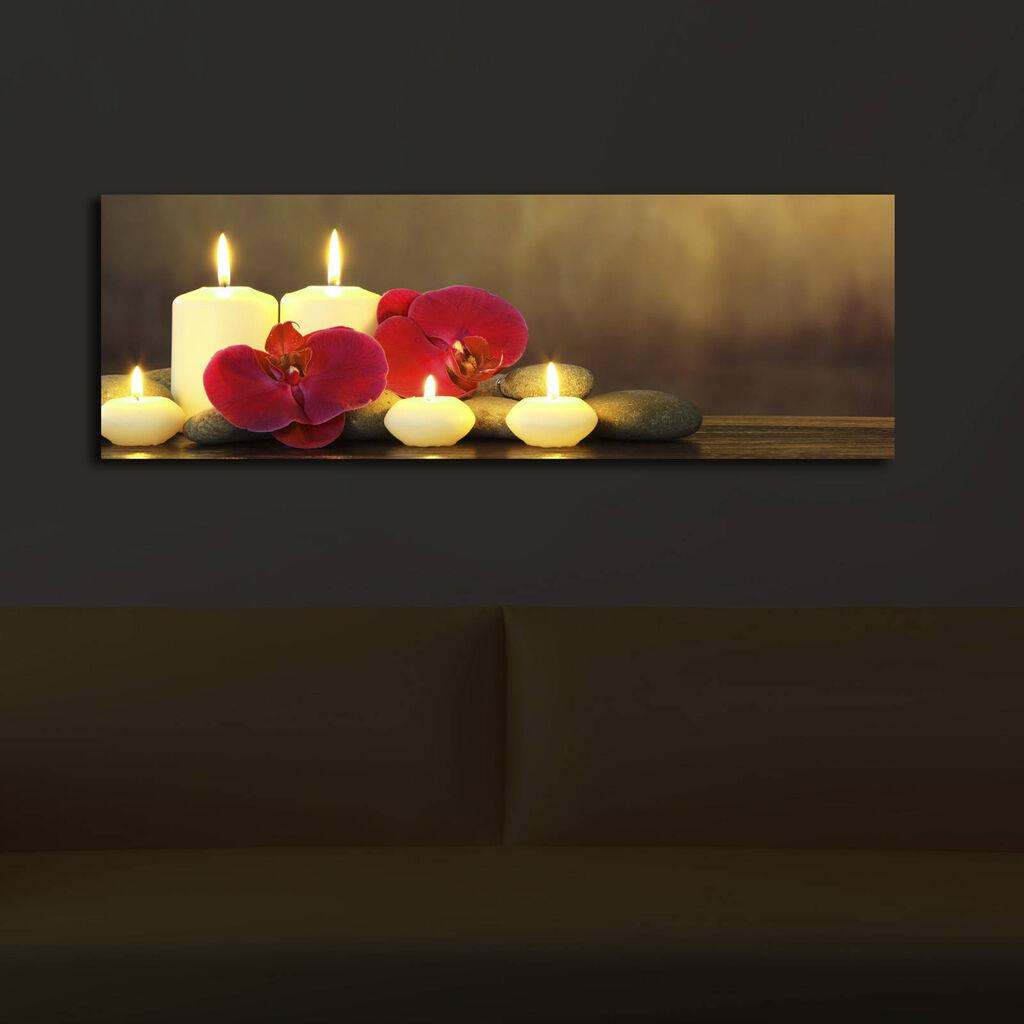 Slika na platnu Wallity sa LED osvetljenjem 30x90cm