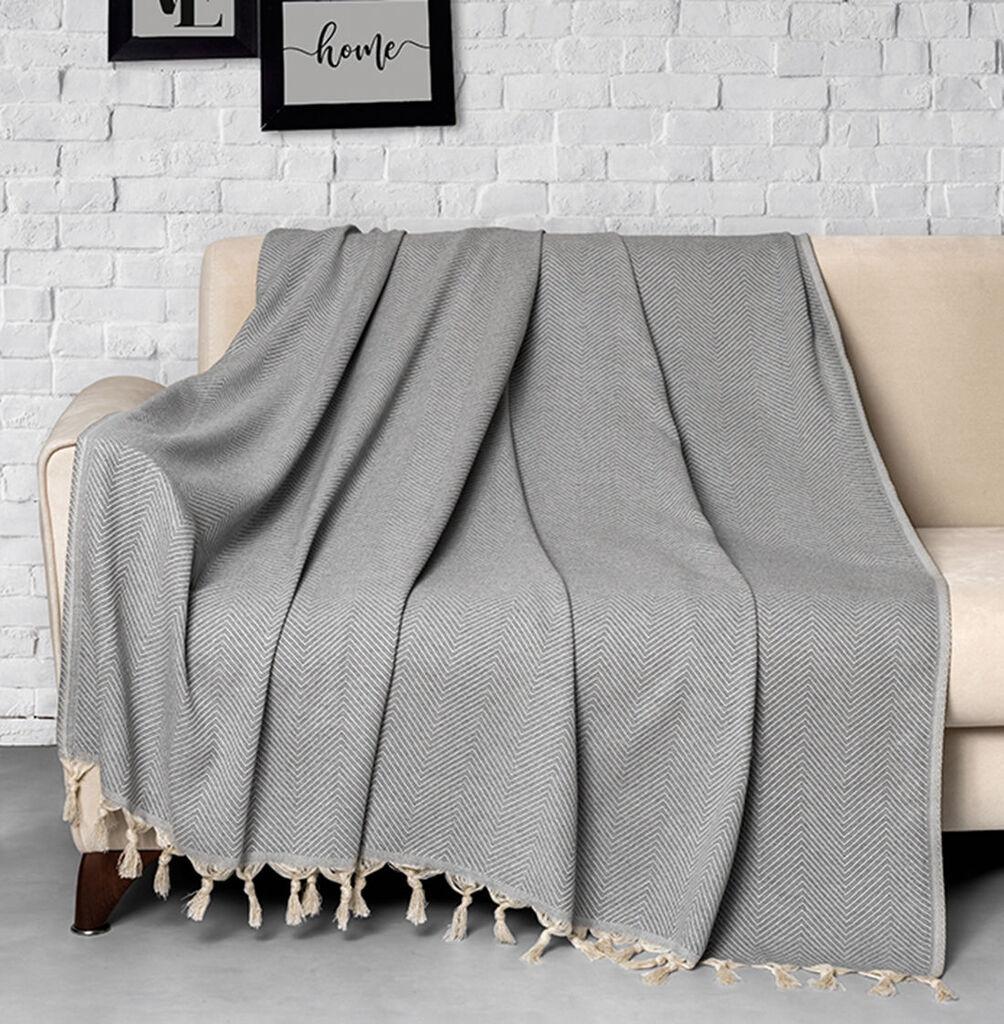 L'essentiel Maison Prekrivač za krevet u modernom stilu, 170x230cm, 281 gr/m², siva