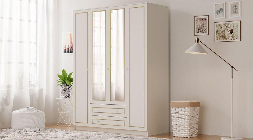 Hanah Home Ormar Rb-079-01, 140x180x52 cm, Bež