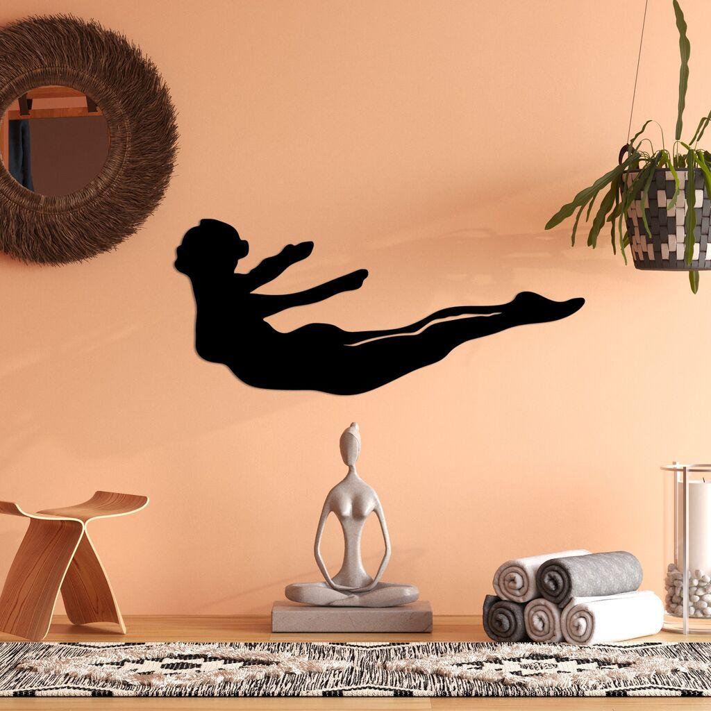 Wallity Zidna dekoracija Yoga 12, 60 x 26 cm,  Crna