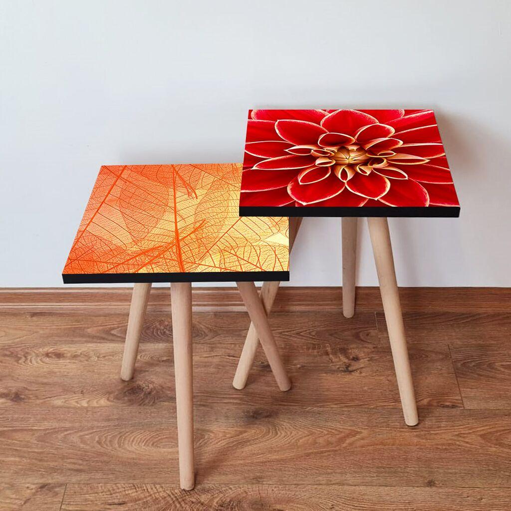 Hanah Home set stolića za kafu 2Shp226, 2 dijela, šareni