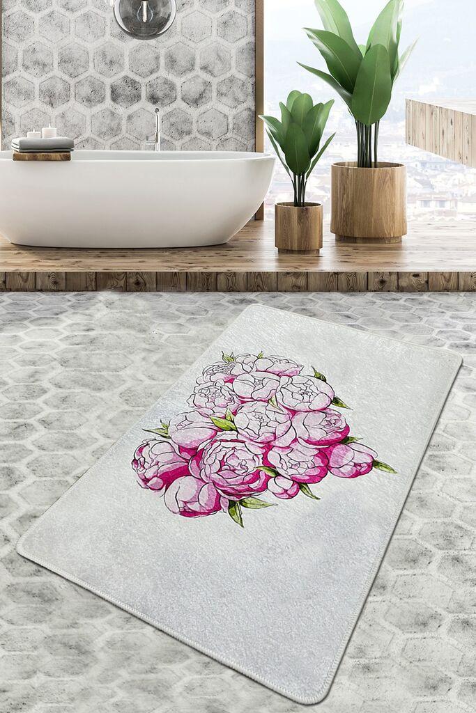 L'essentiel Maison Peonia tepih za kupatilo, 70x120cm, siva