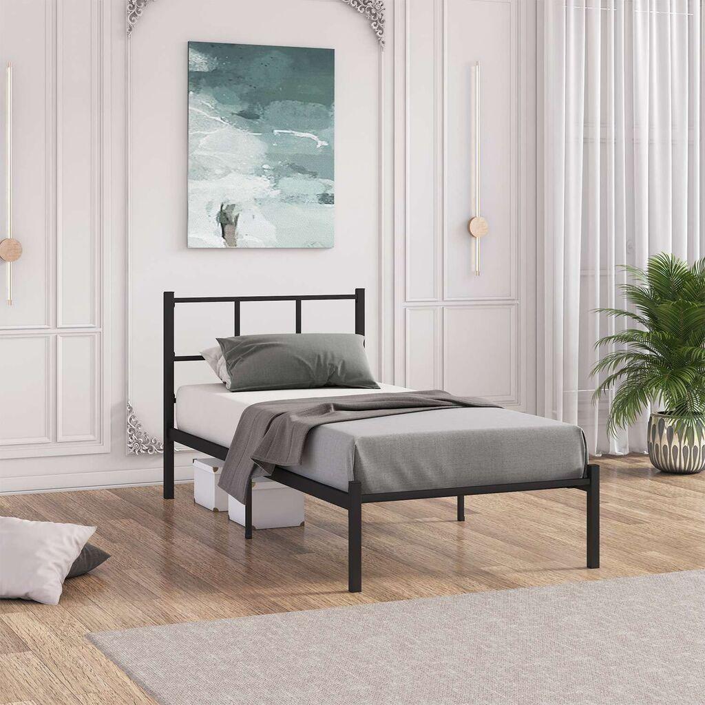 Okvir kreveta Hanah Home Cemre, 90x200 cm, crni