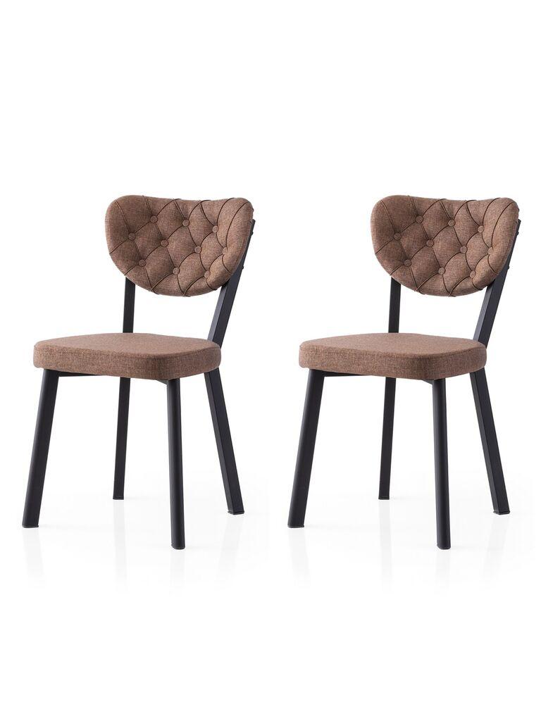 Hanah Home Set trpezarijskih stolica Enzo 815 V2, 2 dijela, Smeđa