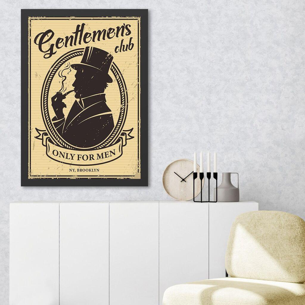 Wallity Uramljena slika Gentlemen's Club, 40x55 cm