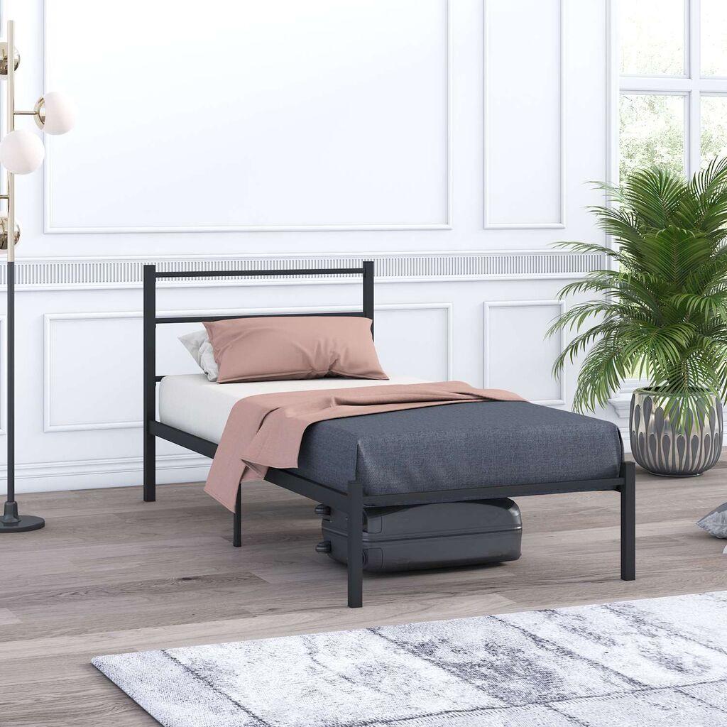 Hanah Home Basic okvir kreveta, 100x200 cm, crni