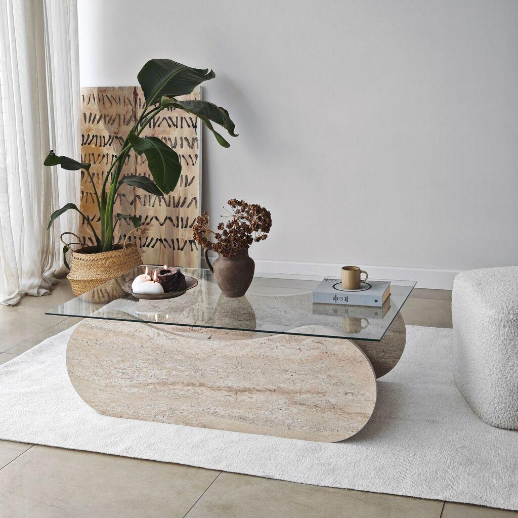 Hanah Home Club sto Brise, 105x35x65 cm, Prljavobijela