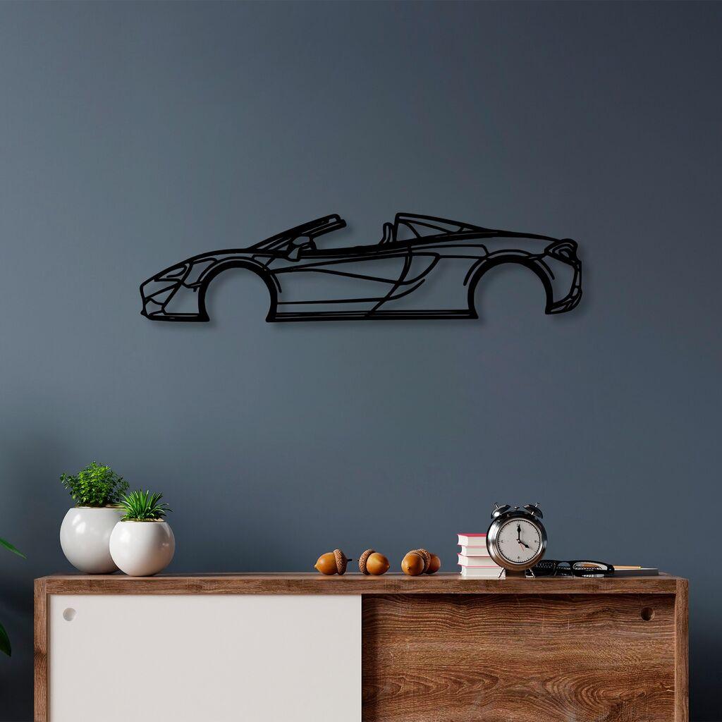 Wallity Zidna dekoracija McLaren 570S Silhouette, 70x17cm, Crna