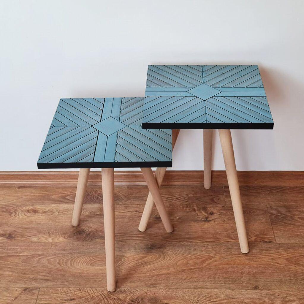 Hanah Home set stolića za kafu 2Shp389, 2 dijela, šareni