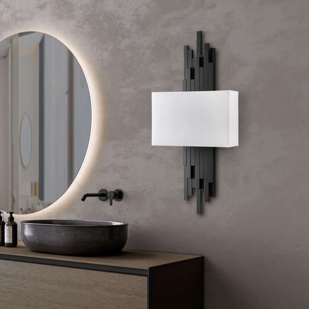 Opviq Zidna lampa Axis-15101, 35x75x10cm, IP20, Crno-bijela