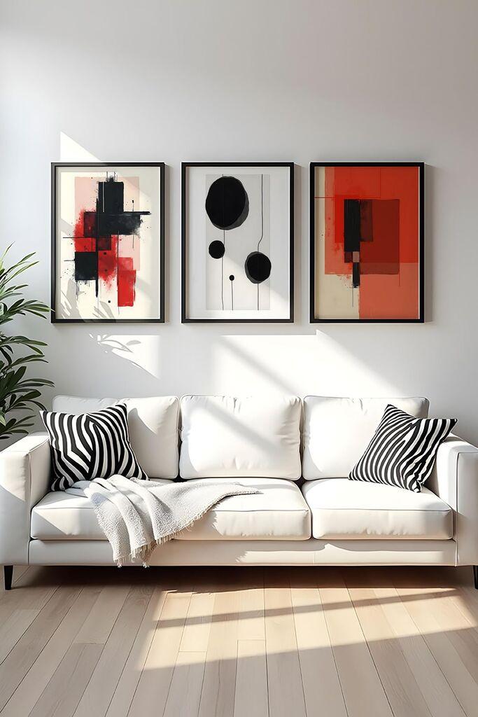 Wallity Uramljena slika Huhu429, 20x30 cm , 3 dela