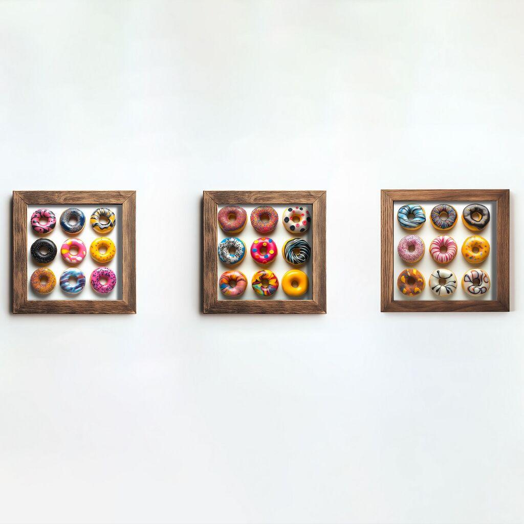 Wallity Slika UKZM062, 3 dela, 16 x 16 x 2 cm