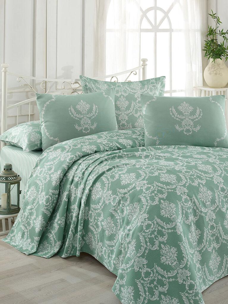 L'essentiel Maison Set Prekrivač za jednokrevetni krevet Pure, 160x235cm, Svijetlozelena