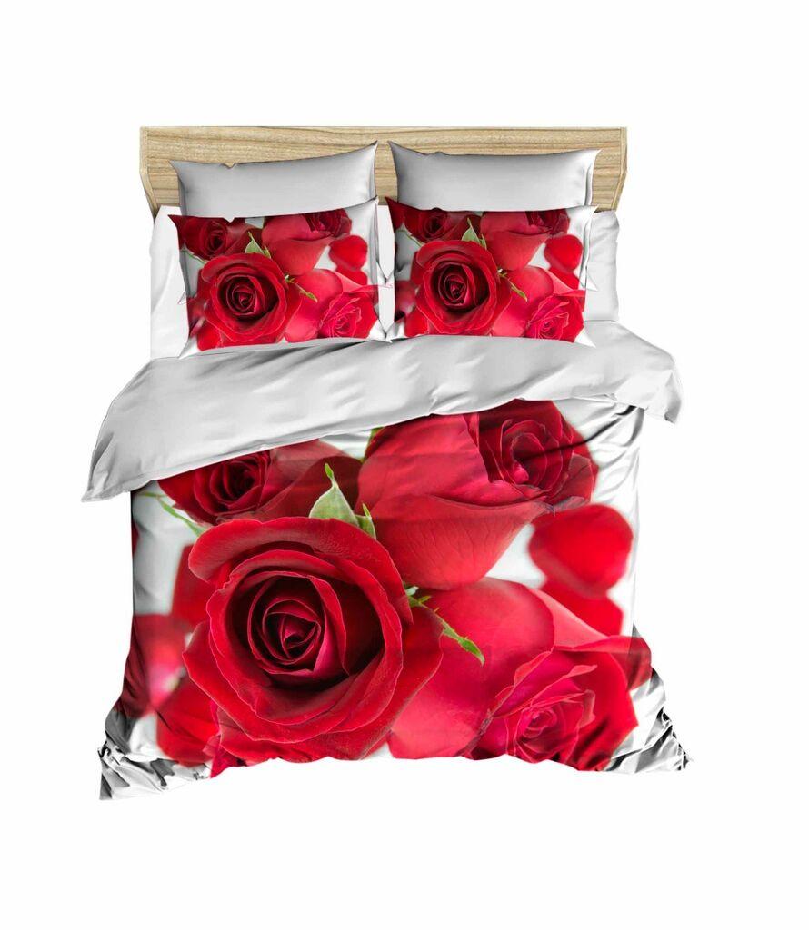L'essentiel Maison set posteljine 192, 160x220cm, crvena i bijela