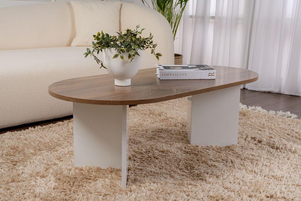 Nordure Klub sto Sable, 119x40x60cm, Smeđa