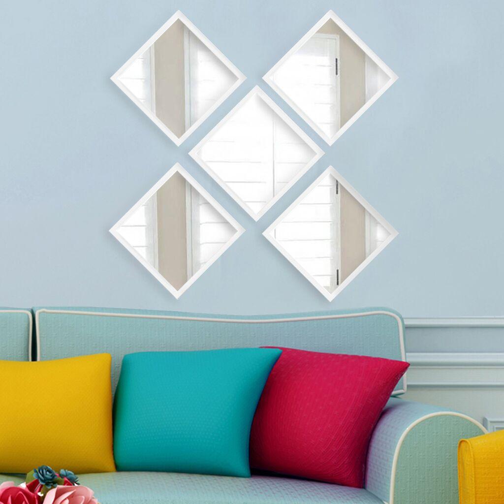 Wallity Set ogledala SETAYNA_031, Bijeli