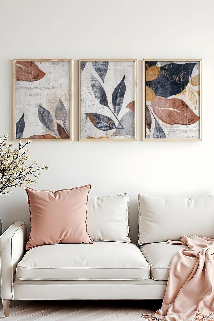 Wallity Uramljena slika Huhu467, 50x70 cm , 3 dela