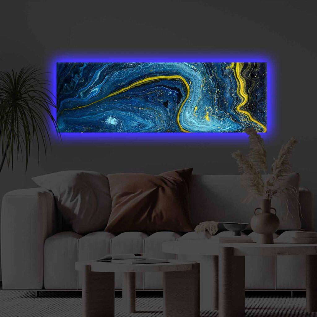 Slika na platnu Wallity sa LED osvetljenjem 30x90cm